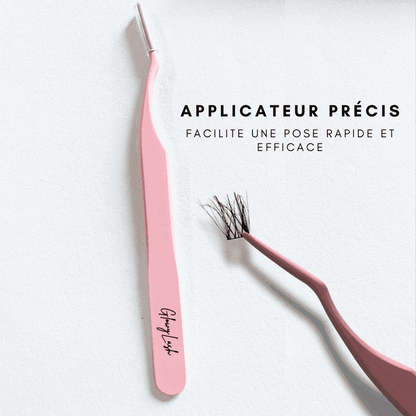 "Pince d'application GlowyLash - Outil de précision pour une pose facile et rapide des cils"