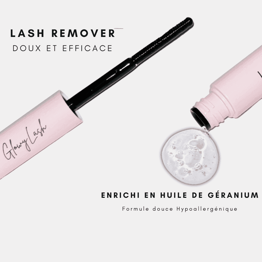 "Remover GlowyLash - XL Démaquillant doux, vegan et hypoallergénique pour retirer les cils sans abîmer"
