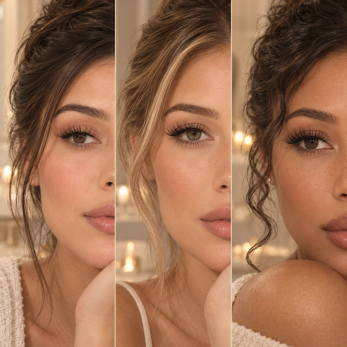 Différents styles de lash clusters GlowyLash Image
